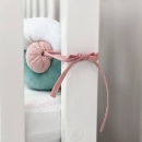 Protectie laterala patut bebe menta-roz pudra (4)